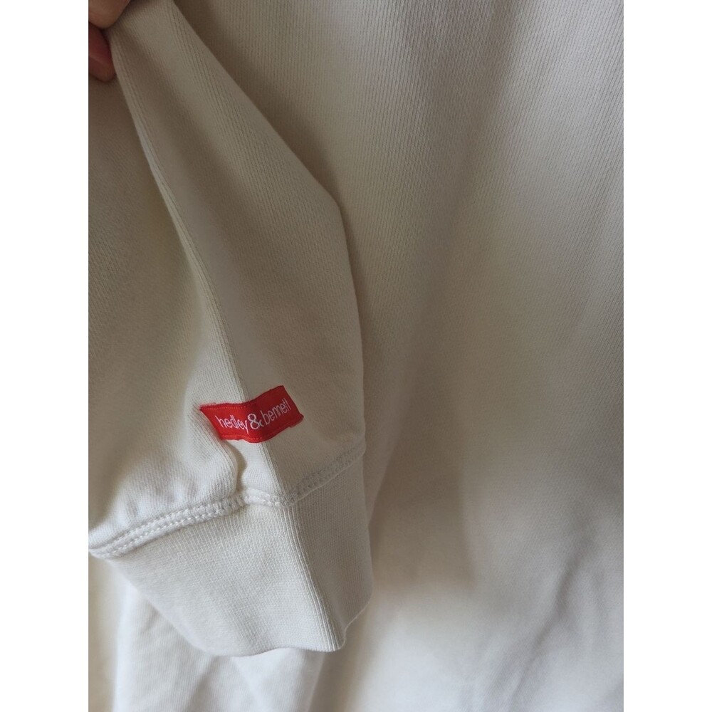 Hedley and Bennett 2XL Cream Pullover 100% Cotton Ampersand Patch Logo - Picture 2 of 8
